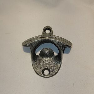 Wall hung bottle opener